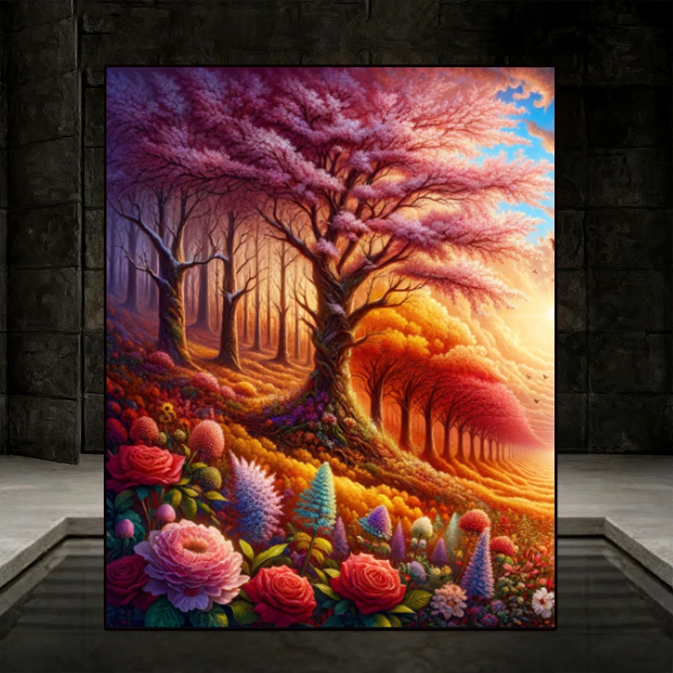 Resin Art Tree - 5D Diamentowe Malowanie Nowość 2026 Mozaika