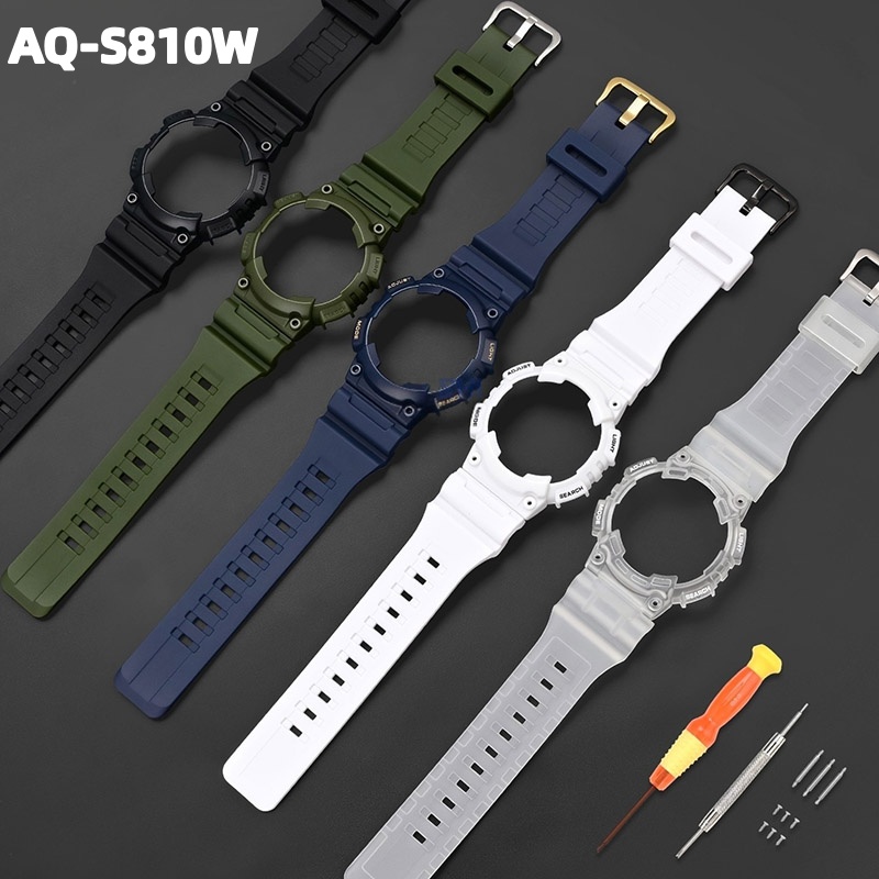 Resin Art Watch - Pasek + Etui do Casio AQ-S810