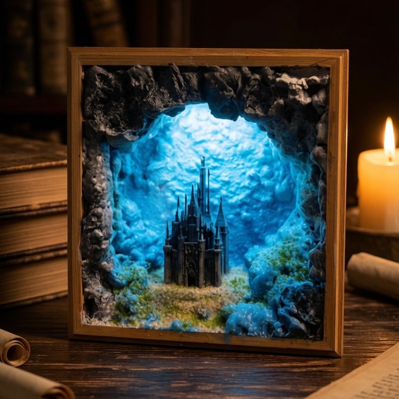 Resin Art Underwater - Kreatywny podwodny zamek – miniaturowa scena,