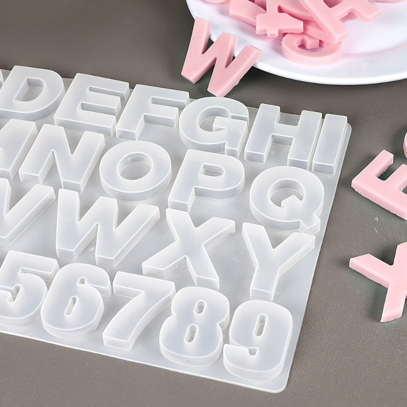 Resin Art Jewellery - Forma silikonowa do zawieszek z literami