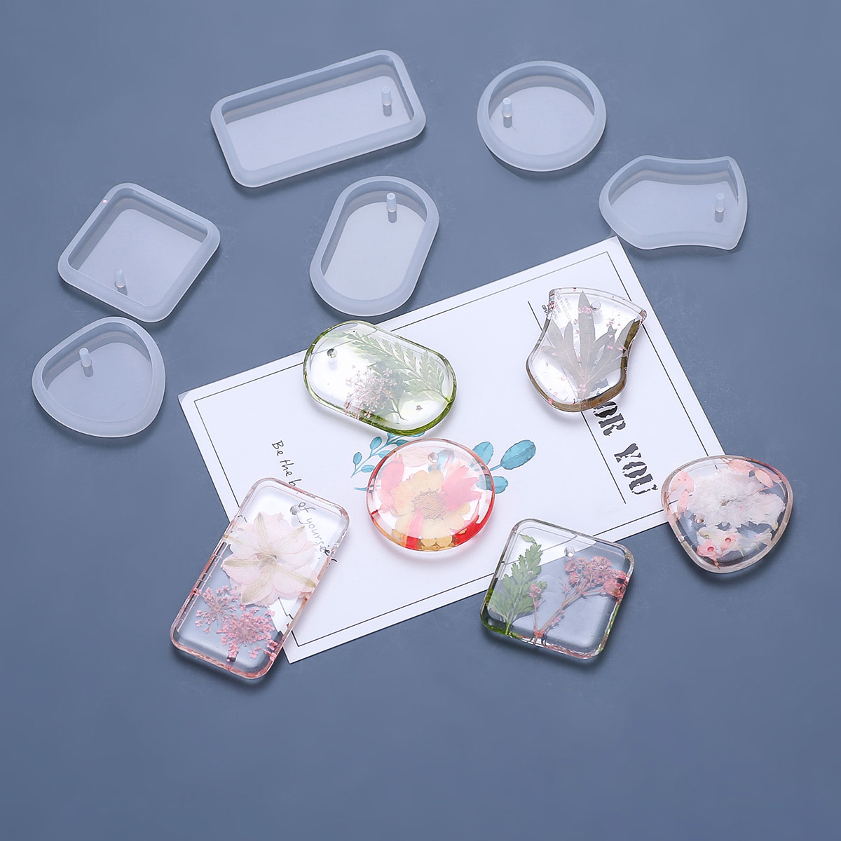 Resin Art Jewellery - 1/6/10 sztuk DIY brelok zawieszka silikonowe