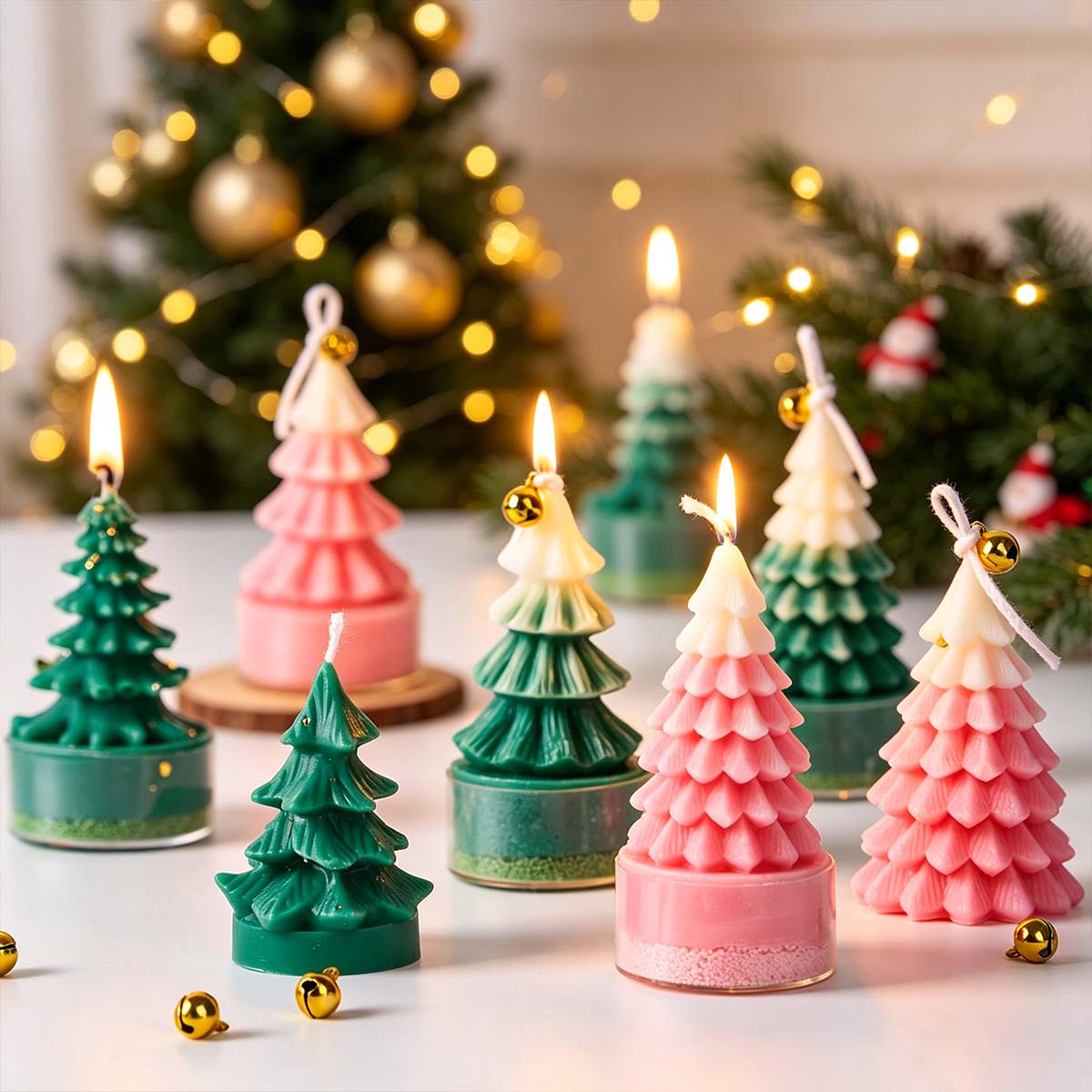Resin Art Tree - Forma silikonowa 3D choinka do świec