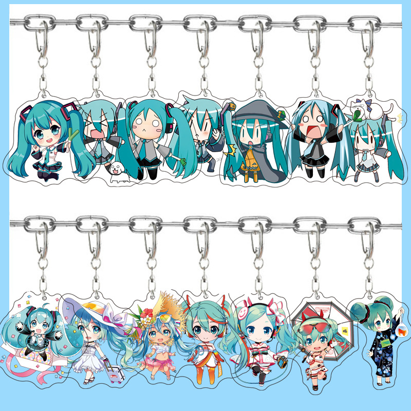 Resin Art Hanging - Figurka akrylowa Hatsune Miku Anime, uroczy