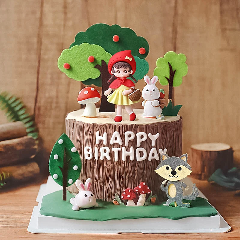 Resin Art Tree - Dekoracja tortu do pieczenia dzieci dziewczyna