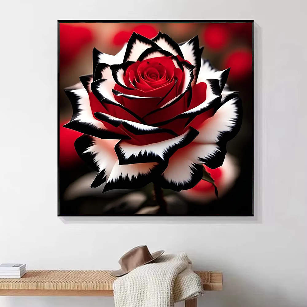 HUACAN 1 szt. Obraz diamentowy – Resin Art Rose Petals recenzja i cena