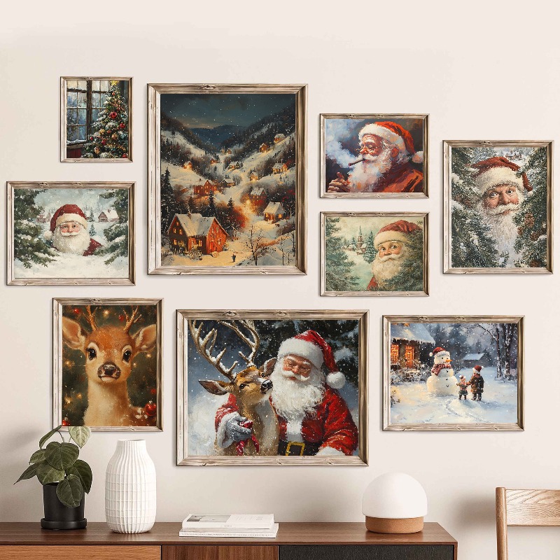 Vintage świąteczny obraz na śc – Resin Art Tree recenzja i cena
