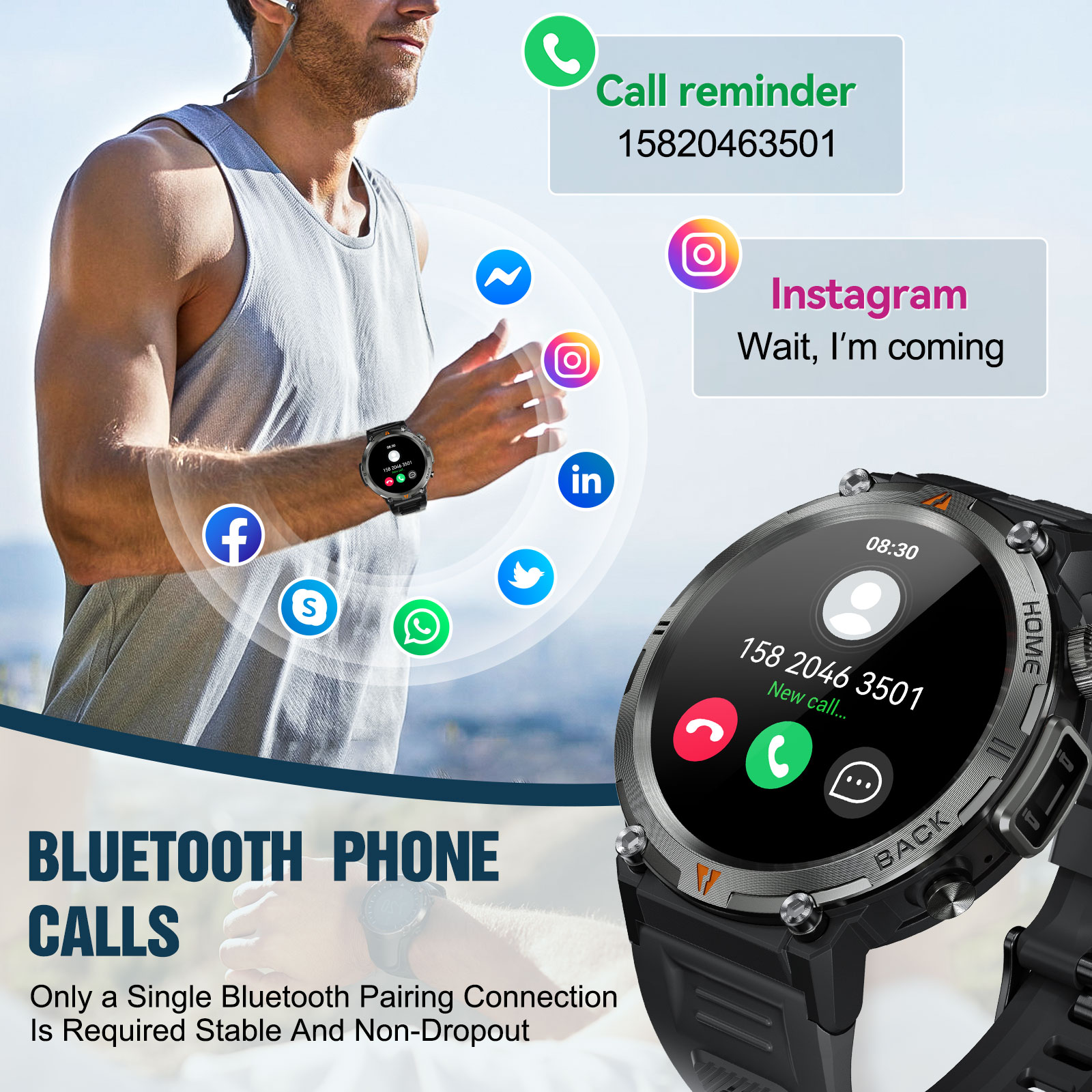 EIGIIS KE3 Bluetooth Call Smar – Resin Art Underwater recenzja i cena
