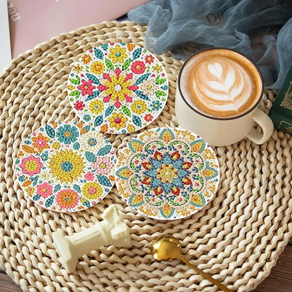 Zestaw 8 podkładek do napojów  – Resin Art Coasters recenzja i cena