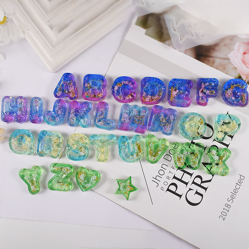 DIY Żywica Art Lody Litera Sil – Resin Art Letter Keychain recenzja i cena