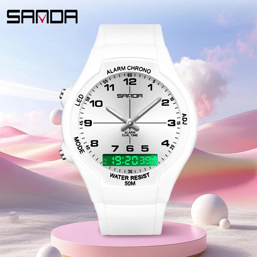 Zegarek SANDA New 6320, lekki  – Resin Art Underwater recenzja i cena