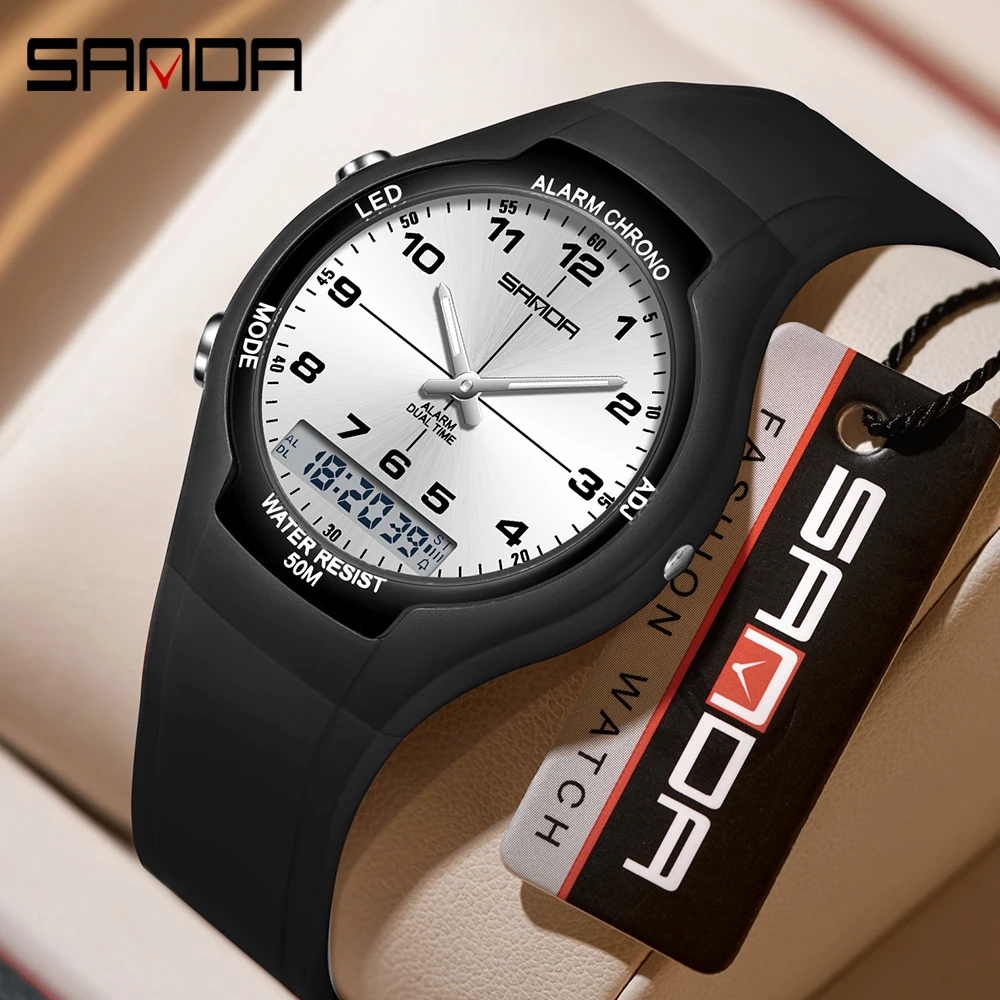 Zegarek SANDA New 6320, lekki  – Resin Art Underwater recenzja i cena