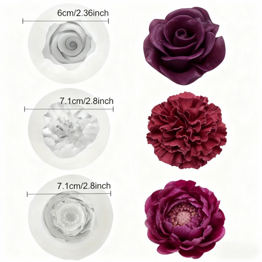 Formy silikonowe 3-częściowe:  – Resin Art Rose Petals recenzja i cena